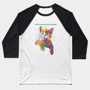 cute cat Baseball T-Shirt